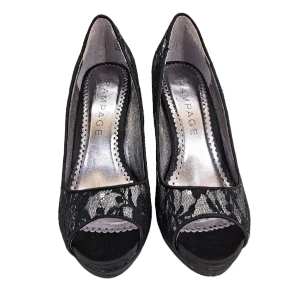 Rampage‎ Women's Black Heels Size 6M